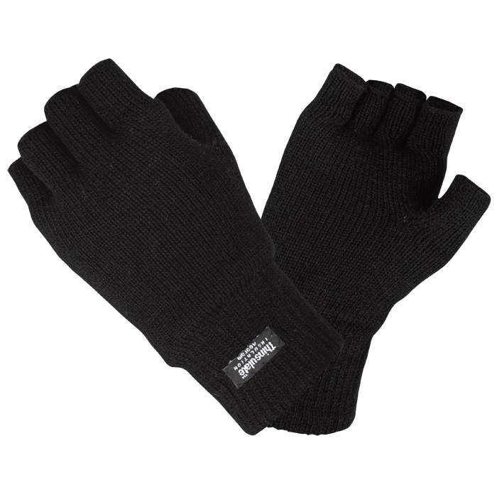 Halbfinger Handschuhe Thermo mit Thinsulate-Futter